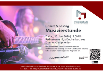 Musizierstunde Gitarre & Gesang