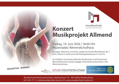 Abschlusskonzert Musikprojekt Allmend